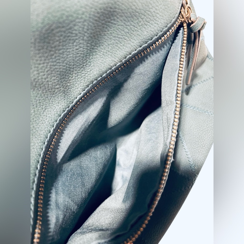 Sonoma Goods Turquoise/Green Faux Leather Backpack PurseDecorative Stitch - Picture 3 of 5